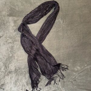 Maurices Metallic Gray Scarf